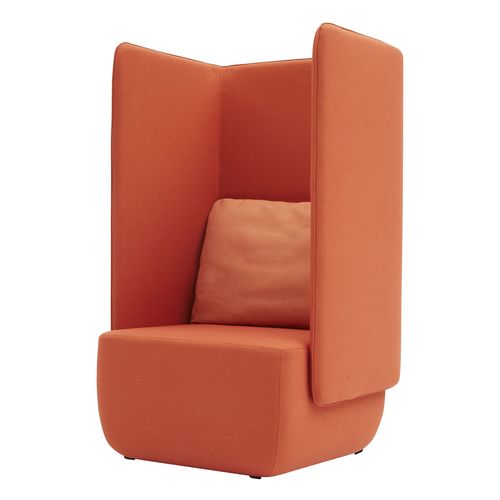 Poltrona contemporanea - OPERA - SOFTLINE - in tessuto / con schienale alto / di privacy