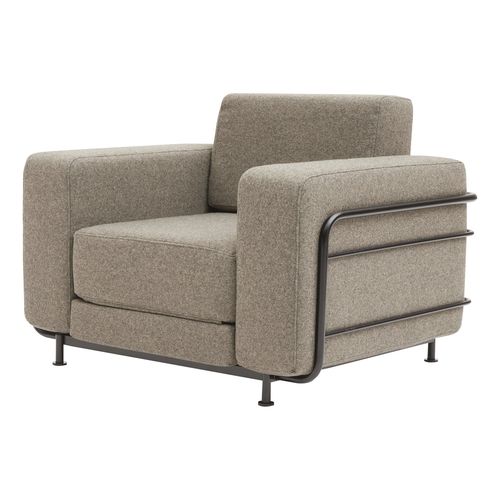 Poltrona contemporanea - SILVER - SOFTLINE - in tessuto / in acciaio / con rivestimento rimovibile