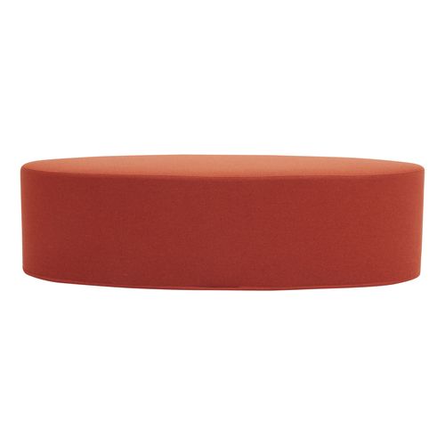 Pouf contemporaneo - BON-BON - SOFTLINE - in tessuto / ovale / con rivestimento rimovibile