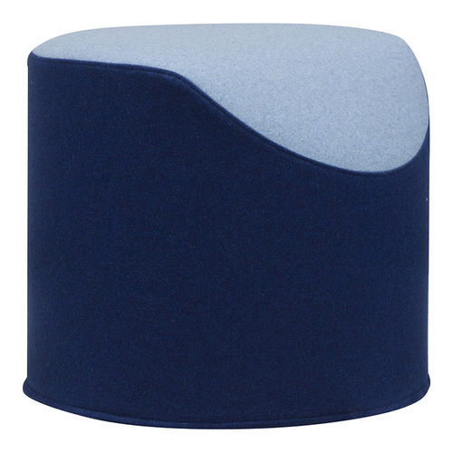 Pouf contemporaneo - CORAL - SOFTLINE - in tessuto / tondo / con rivestimento rimovibile