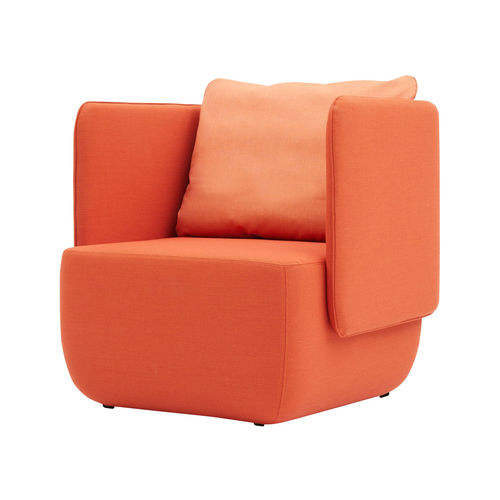 Poltrona contemporanea - OPERA LOW - SOFTLINE - in tessuto / con rivestimento rimovibile / colore personalizzabile