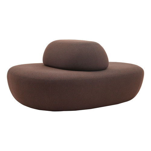 Pouf contemporaneo - SISTERS LARGE - SOFTLINE - in tessuto / con rivestimento rimovibile / per uso contract