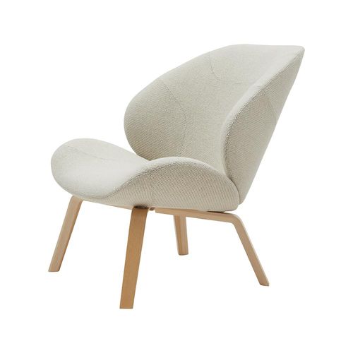 Poltrona contemporanea - EDEN - SOFTLINE - in tessuto / in legno / con rivestimento rimovibile