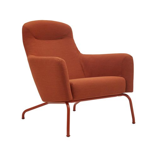 Poltrona contemporanea - HAVANA - SOFTLINE - in tessuto / in acciaio / con poggiapiedi