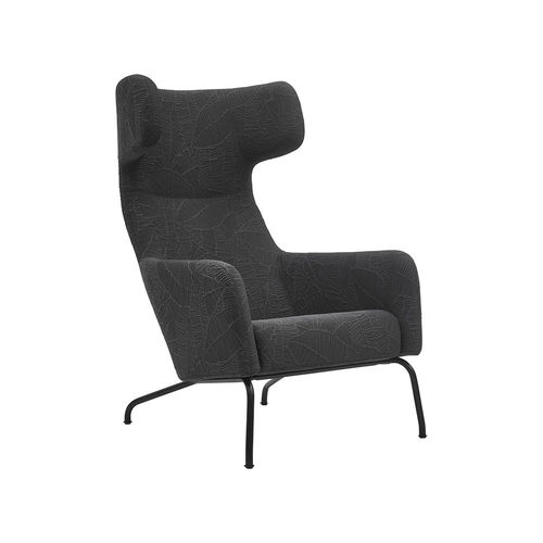Poltrona contemporanea - HAVANA - SOFTLINE - in tessuto / in acciaio / con poggiapiedi