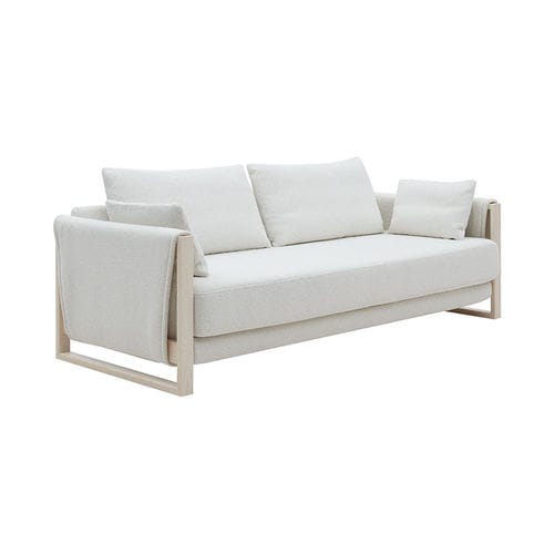Divano letto - MADISON WOOD - SOFTLINE - contemporaneo / in tessuto / con braccioli