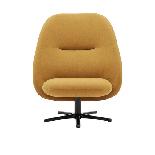 Sedia contemporanea - RUFLE - SOFTLINE - da interno / in tessuto / con supporto in metallo