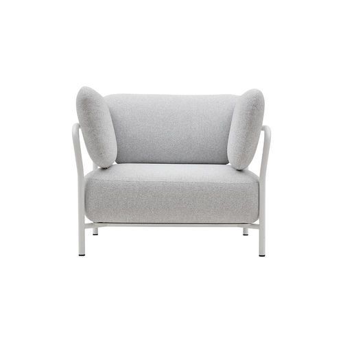Poltrona club design minimalista - CLUB - SOFTLINE - in acciaio / grigia / nera
