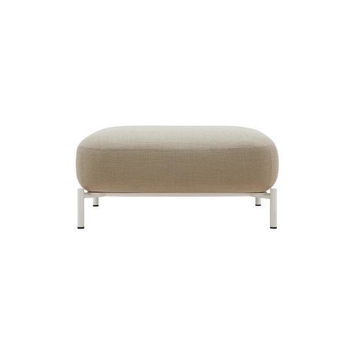 Ottomana design minimalista - CLUB POUF - SOFTLINE - in acciaio / quadrata / modulare