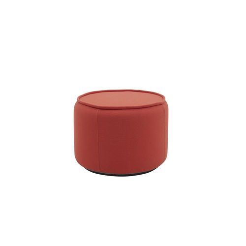 Ottomana contemporanea - TOM - SOFTLINE - in tessuto / tonda / con rivestimento rimovibile