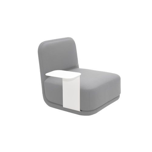 Poltrona contemporanea - STANDBY - SOFTLINE - in tessuto / con tavoletta / imbottita