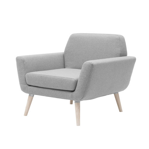 Poltrona design scandinavo - SCOPE - SOFTLINE - in tessuto / in frassino / con rivestimento rimovibile