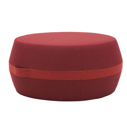 Pouf contemporaneo - LISBON - SOFTLINE - in tessuto / tondo / per edifici pubblici