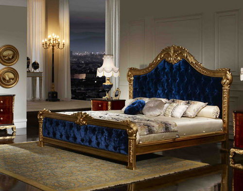 Letto matrimoniale - Soher - design nuovo barocco / in tessuto