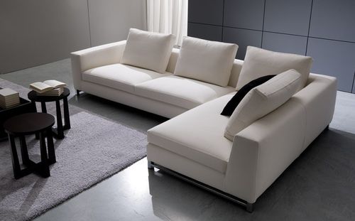Divano modulare - HERNEST - Sormani - contemporaneo / in tessuto / grigio