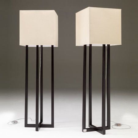 Lampada da terra - OPIE - Sormani - in legno / in tessuto / contemporanea
