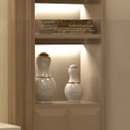 Vaso contemporaneo - ALF & AL - Sormani - in ceramica / bianco