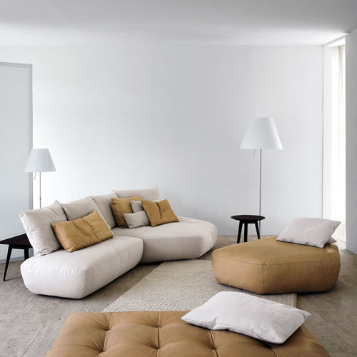 Divano modulare - PACK - Swan Italia - contemporaneo / in tessuto / in pelle