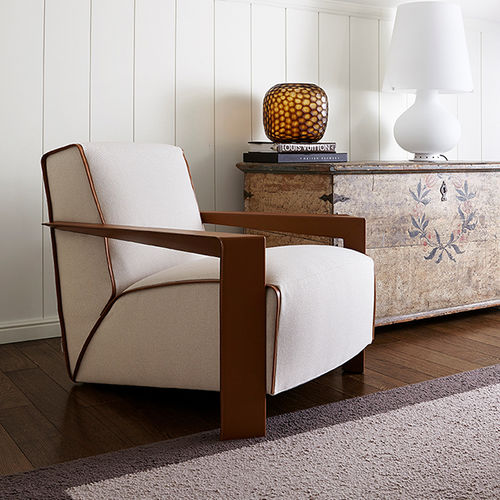 Poltrona contemporanea - CHELSEA - Swan Italia - in pelle / in tessuto / con contenitore