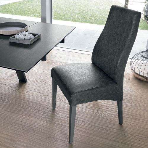 Sedia da pranzo contemporanea - GINEVRA - Target Point - da interno / in tessuto / con supporto in legno laccato