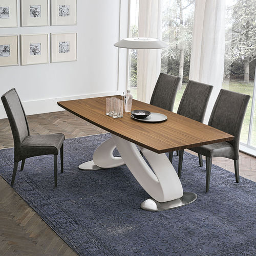 Tavolo contemporaneo - ECLIPSE 200 - Target Point - impiallacciato in legno / con base in poliuretano / rettangolare