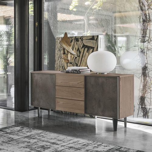 Credenza contemporanea - MINERVA - Target Point - in metallo verniciato / in laminato / impiallacciata in legno