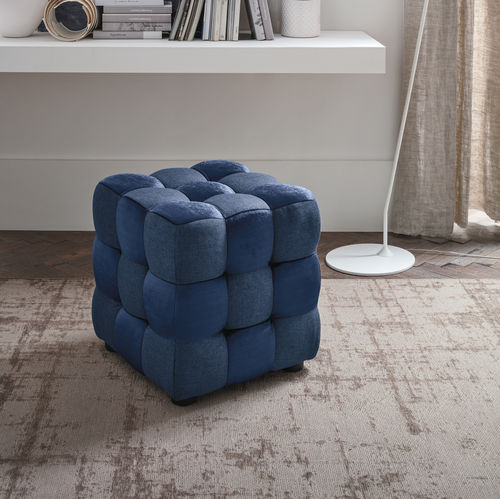 Pouf contemporaneo - CUBE - Target Point - in tessuto / quadrato / grigio