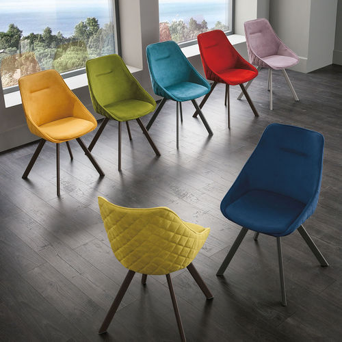 Sedia contemporanea - BILBAO TWIST - Target Point - da interno / in tessuto / con supporto in metallo verniciato