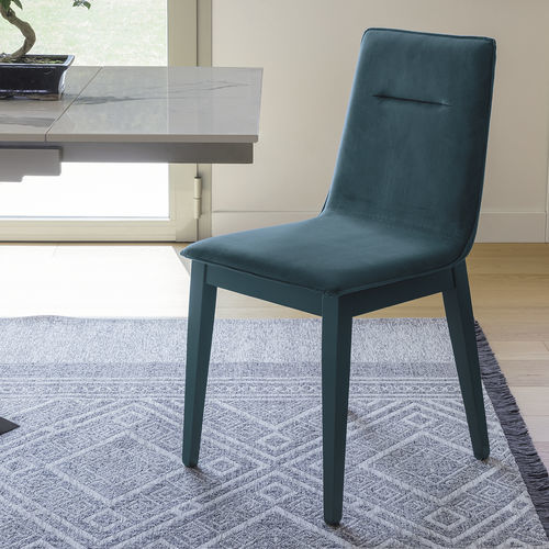 Sedia da pranzo contemporanea - LISBONA - Target Point - da interno / in tessuto / con supporto in legno laccato