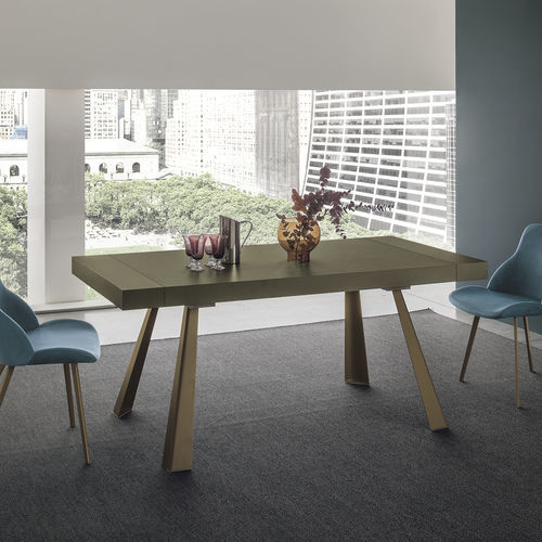 Tavolo contemporaneo - GRECALE 180 - Target Point - in laminato / con supporto in metallo verniciato / con supporto in metallo spazzolato