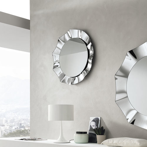 Specchio a muro - ATUM 90 - Target Point - contemporaneo / rotondo / in vetro curvato
