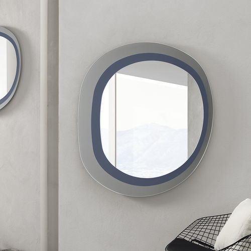 Specchio a muro - NEFTI 120 - Target Point - contemporaneo / in vetro curvato / blu