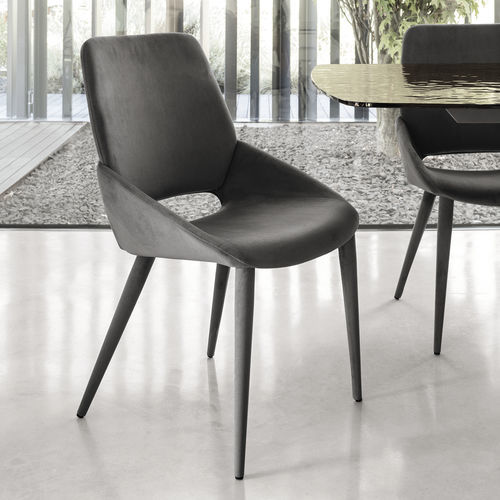 Sedia da pranzo contemporanea - PORTLAND - Target Point - da interno / in tessuto / con supporto in metallo