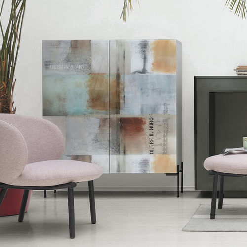 Credenza alta - DAFNE QUADRA - Target Point - contemporanea / in metallo verniciato / in laminato