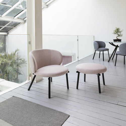 Poltrona contemporanea - KYOTO - Target Point - in tessuto / in metallo / blu