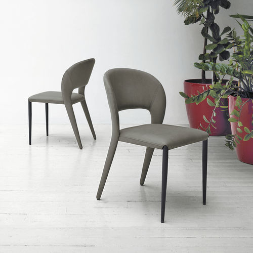 Sedia da pranzo contemporanea - FUSION - Target Point - da interno / in tessuto / con supporto in metallo