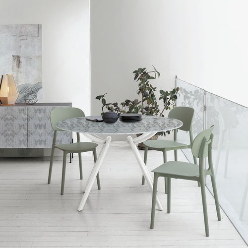 Tavolo contemporaneo - SMILE - Target Point - in vetro temprato / in laminato / in gres porcellanato