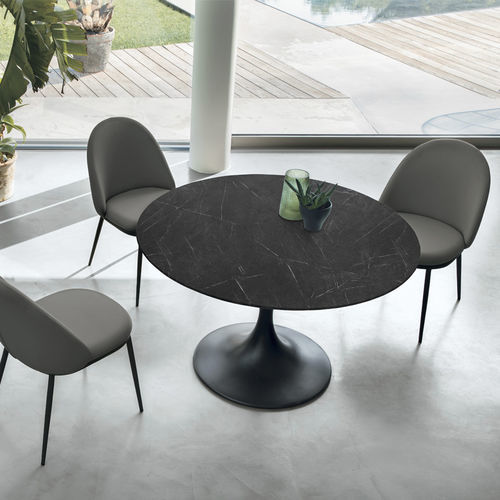 Tavolo da pranzo contemporaneo - JAZZ - Target Point - in gres porcellanato / in laminato / con supporto in metallo verniciato