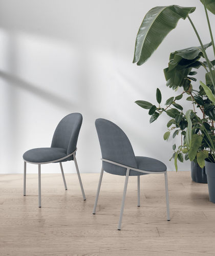 Sedia da pranzo contemporanea - OFELIA - Target Point - da interno / in tessuto / con supporto in metallo verniciato