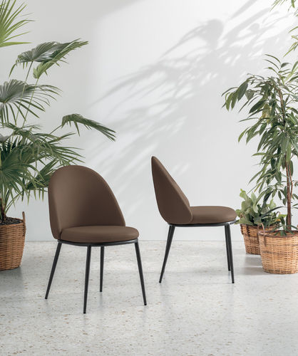 Sedia da pranzo contemporanea - TULIPANO - Target Point - da interno / in tessuto / con supporto in metallo