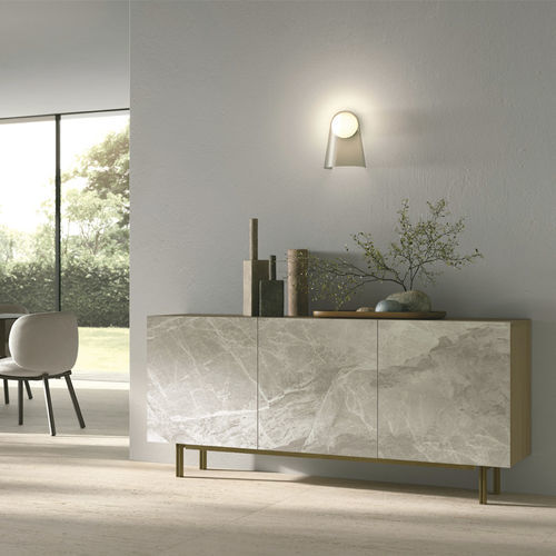 Credenza contemporanea - GIUNONE NEW 180 - Target Point - in metallo / in laminato / in gres porcellanato