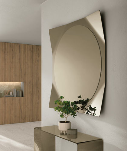 Specchio a muro - LYNX - Target Point - contemporaneo / quadrato / grigio