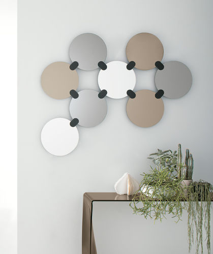 Specchio a muro - ATOMO - Target Point - contemporaneo / in metallo / grigio
