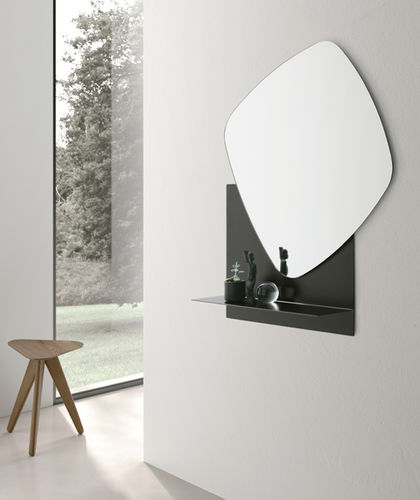 Specchio a muro - DOUBLE TROUBLE - Target Point - contemporaneo / in metallo / nero