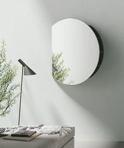 Specchio a muro - TOKEN - Target Point - contemporaneo / in legno laccato / nero