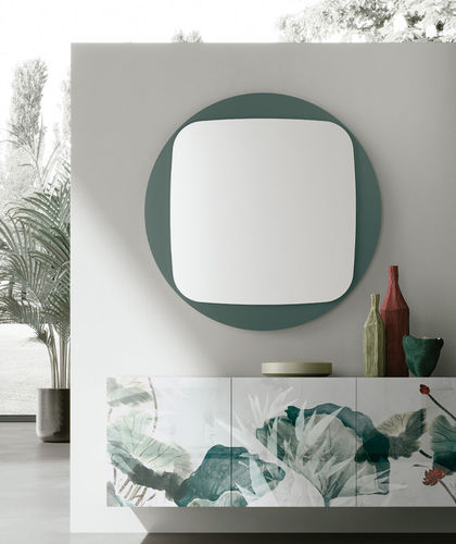 Specchio a muro - SPACE - Target Point - contemporaneo / rotondo / beige