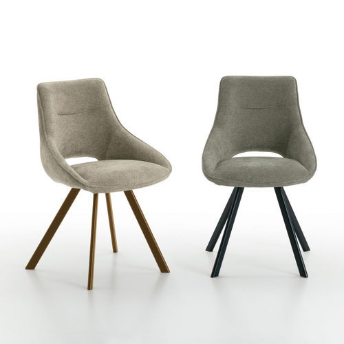 Sedia da pranzo contemporanea - KUDO - Target Point - da interno / in tessuto / con supporto in metallo verniciato