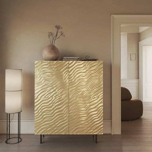 Credenza contemporanea - ALTEA QUADRA - Target Point - in laminato / in vetro / a vetrina