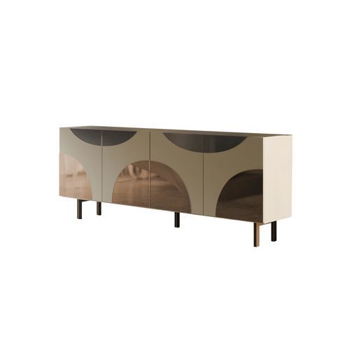 Credenza contemporanea - PATCHWORK 220 - Target Point - in bronzo / in laminato / in legno laccato