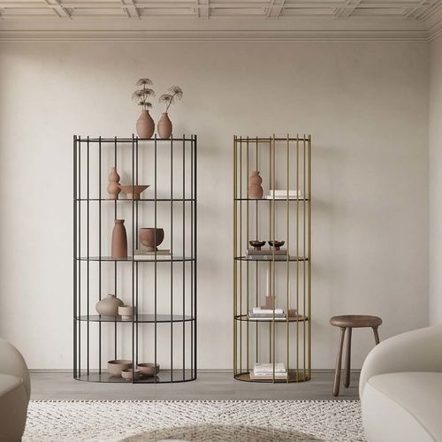 Libreria design minimalista - LEVITY - Target Point - per uso contract / in metallo / in metallo verniciato